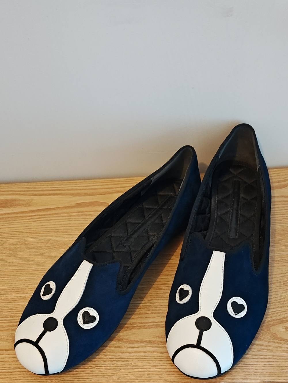 Marc by Marc Jacobs "Friends of Mine" dog loafers Navy Blue Suede Size 39